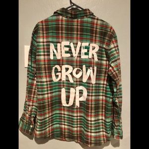Cakeworthy Never Grow Up Flannel